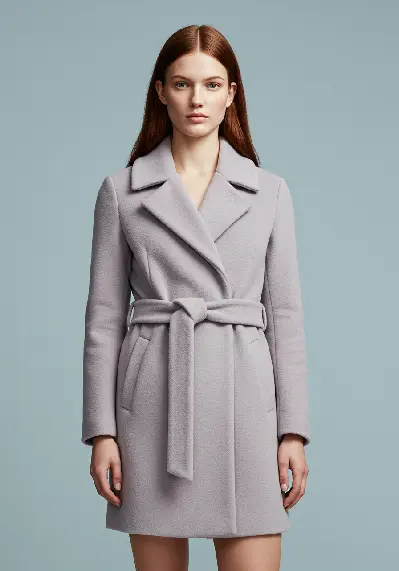 Women's Light Grey Trench Coat