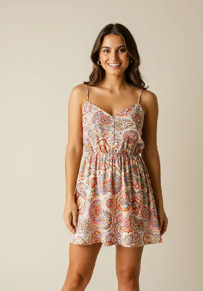 Women's Paisley Print Sundress